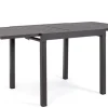Bizzotto Tavoli>TAVOLO IN ALLUMINIO 83/166X80 ANTRACITE YK13 - PELAGIUS