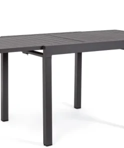 Bizzotto Tavoli>TAVOLO IN ALLUMINIO 83/166X80 ANTRACITE YK13 - PELAGIUS