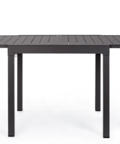 Bizzotto Tavoli>TAVOLO IN ALLUMINIO 83/166X80 ANTRACITE YK13 - PELAGIUS