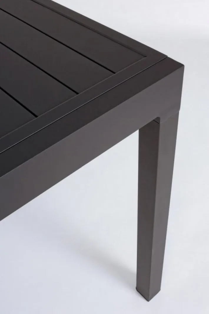 Bizzotto Tavoli>TAVOLO IN ALLUMINIO 83/166X80 ANTRACITE YK13 - PELAGIUS