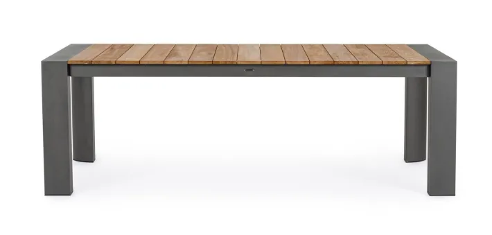 Bizzotto Tavoli>TAVOLO IN ALLUMINIO 228-294X100 ANTRACITE GK52 - CAMERON