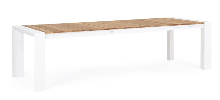 Bizzotto Tavoli>TAVOLO IN ALLUMINIO 228-294X100 BIANCO GK50 - CAMERON