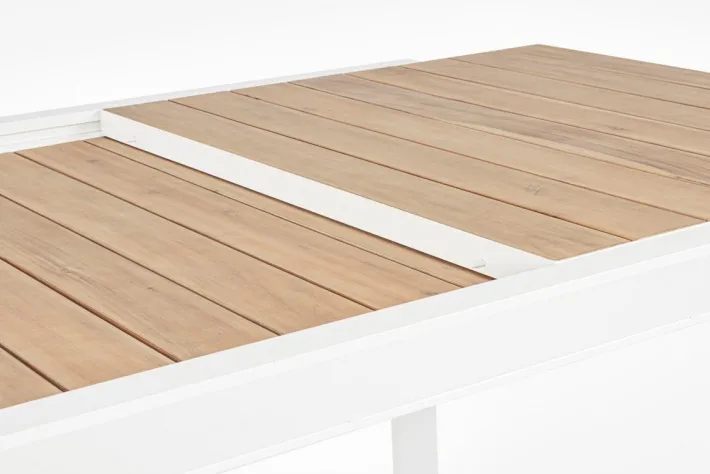 Bizzotto Tavoli>TAVOLO IN ALLUMINIO 160-240X100 BIANCO YK11 - BELMAR