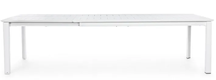 Bizzotto Tavoli>TAVOLO IN ALLUMINIO 200/300X110 BIANCO CX21-KONNOR