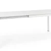 Bizzotto Tavoli>TAVOLO IN ALLUMINIO 160/240X100 BIANCO CX21 - KONNOR