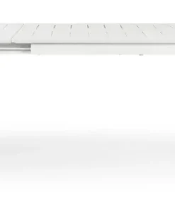 Bizzotto Tavoli>TAVOLO IN ALLUMINIO 160/240X100 BIANCO CX21 - KONNOR