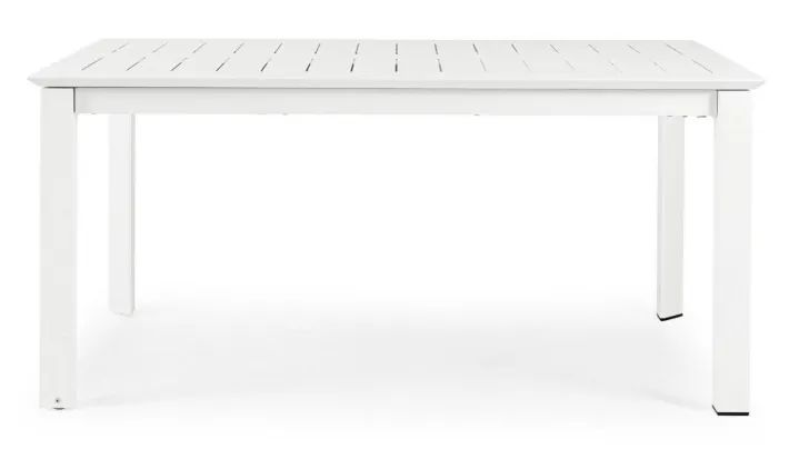 Bizzotto Tavoli>TAVOLO IN ALLUMINIO 160/240X100 BIANCO CX21 - KONNOR
