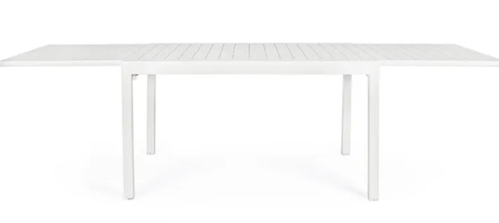 Bizzotto Tavoli>TAVOLO IN ALLUMINIO 135/270X90 BIANCO YK11 - PELAGIUS