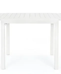 Bizzotto Tavoli>TAVOLO IN ALLUMINIO 83/166X80 BIANCO YK11 - PELAGIUS