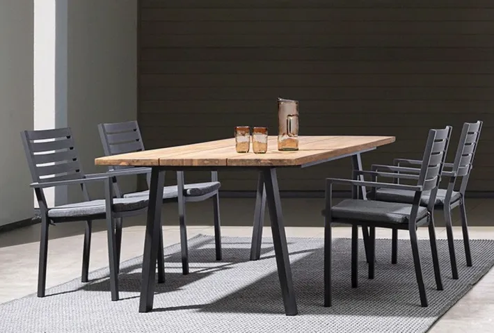 Bizzotto Tavoli>TAVOLO IN LEGNO ANTRACITE 160X90 - OSLO FSC