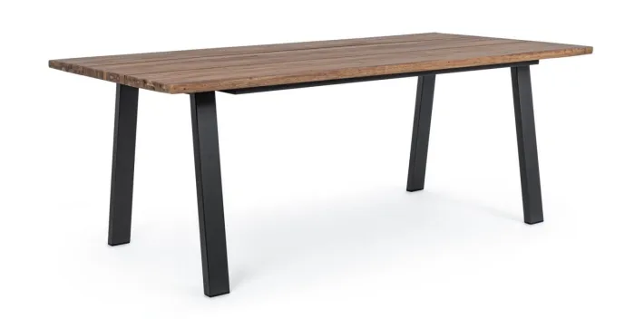 Bizzotto Tavoli>TAVOLO IN LEGNO ANTRACITE 200X100 - OSLO FSC