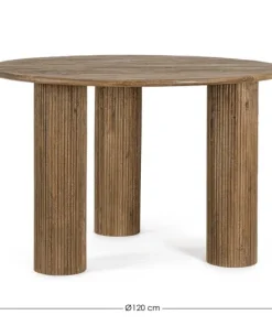 Bizzotto Tavoli>TAVOLO IN LEGNO BROWN D120 - DACCA