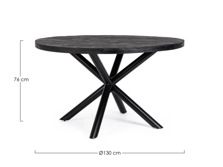 Bizzotto Tavoli>TAVOLO IN LEGNO D130 - HASTINGS