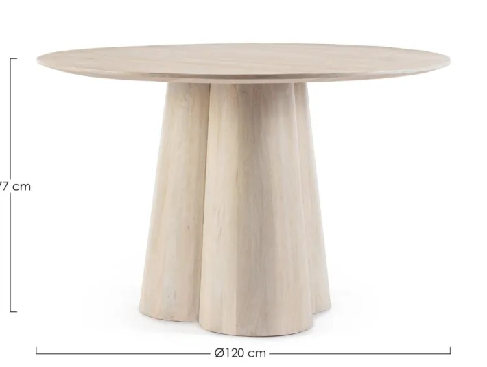 Bizzotto Tavoli>TAVOLO IN LEGNO D120 - NASSOR