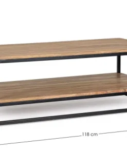 Bizzotto Tavolini>TAVOLO IN LEGNO SHEESHAM 118X60 - NARTAN