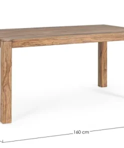 Bizzotto Tavoli>TAVOLO IN LEGNO SHEESHAM 160X90 - NARTAN