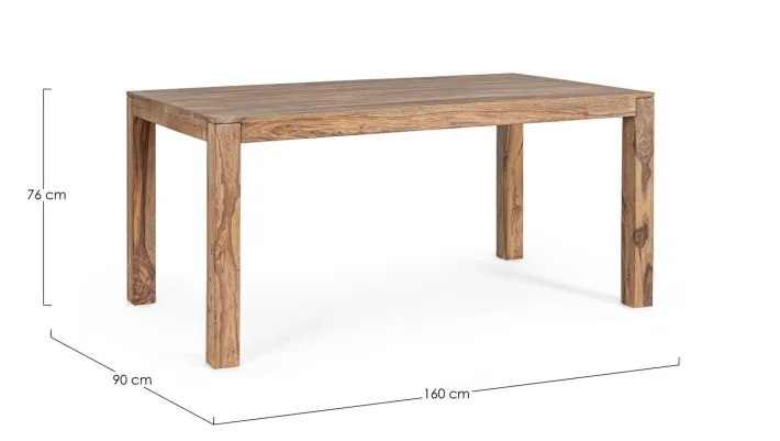 Bizzotto Tavoli>TAVOLO IN LEGNO SHEESHAM 160X90 - NARTAN
