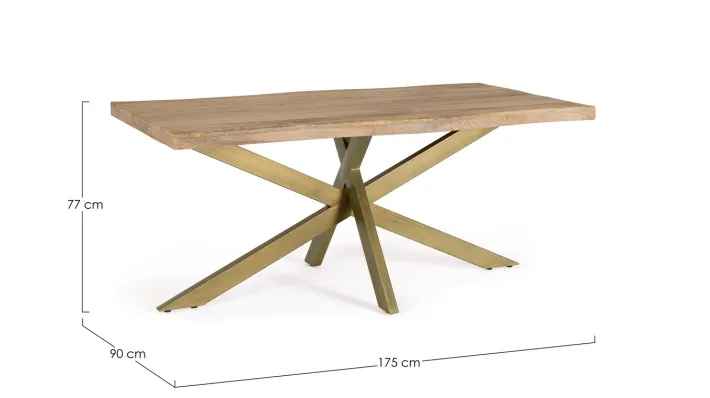 Bizzotto Tavoli>TAVOLO IN LEGNO 175X90 - JAIDEV