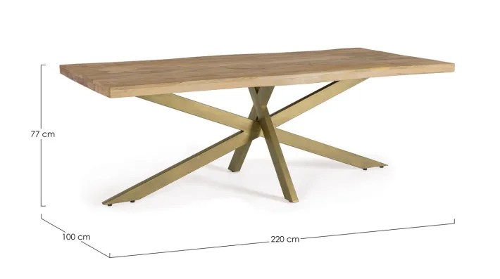 Bizzotto Tavoli>TAVOLO IN LEGNO 220X100 - JAIDEV