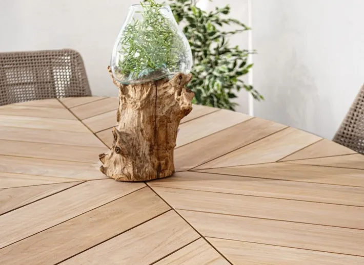 Bizzotto Tavoli>TAVOLO IN TEAK BIANCO RT01 - PALMDALE