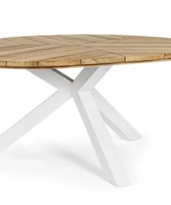 Bizzotto Tavoli>TAVOLO IN TEAK BIANCO RT01 - PALMDALE