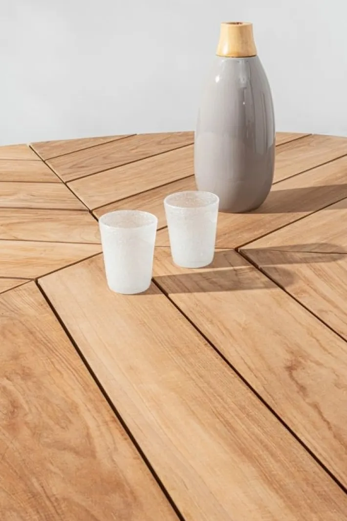 Bizzotto Tavoli>TAVOLO IN TEAK BIANCO RT01 - PALMDALE