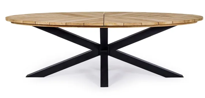 Bizzotto Tavoli>TAVOLO IN TEAK CARBON RT02 - PALMDALE