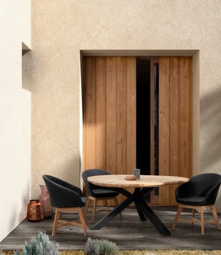 Bizzotto Tavoli>TAVOLO IN TEAK CARBON RT02 - PALMDALE