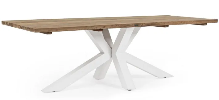 Bizzotto Tavoli>TAVOLO IN TEAK RICICLATO BIANCO PM01 - RAMSEY