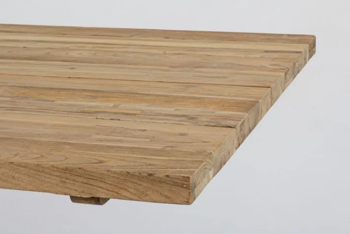 Bizzotto Tavoli>TAVOLO IN TEAK RICICLATO BIANCO PM01 - RAMSEY