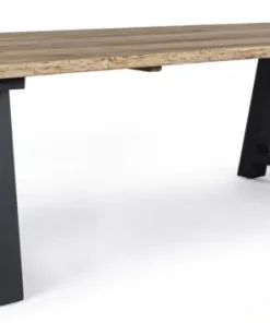 Bizzotto Tavoli>TAVOLO IN TEAK RICICLATO ANTARCITE AM03 - ROLLAND