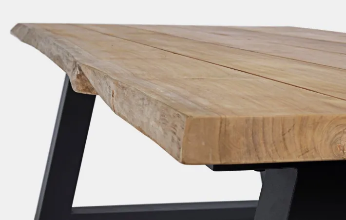 Bizzotto Tavoli>TAVOLO IN TEAK RICICLATO ANTARCITE AM03 - ROLLAND