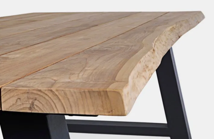 Bizzotto Tavoli>TAVOLO IN TEAK RICICLATO ANTARCITE AM03 - ROLLAND