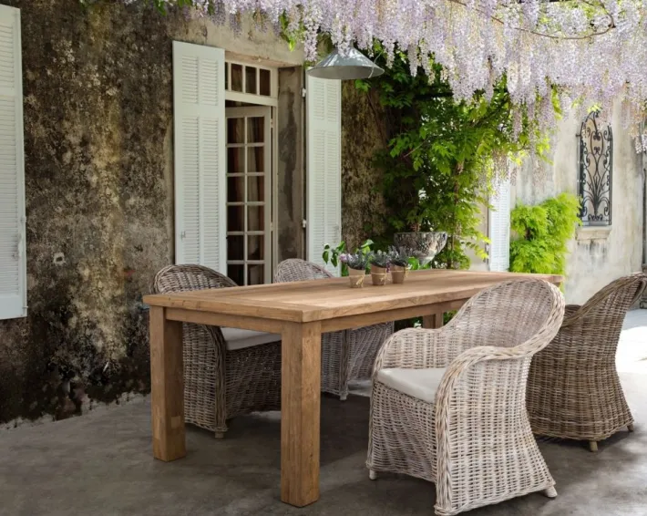 Bizzotto Tavoli>TAVOLO IN TEAK RICICLATO - BOUNTY