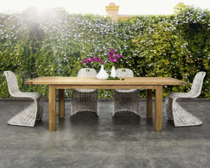 Bizzotto Tavoli>TAVOLO IN TEAK RICICLATO 180/250 - BOUNTY