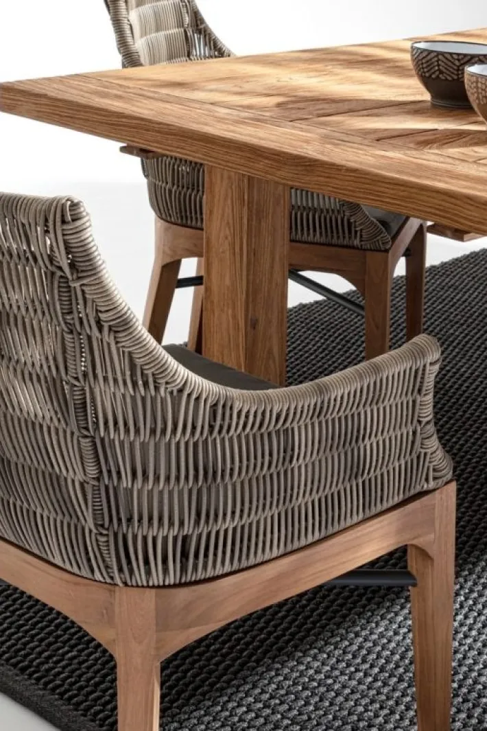 Bizzotto Tavoli>TAVOLO IN TEAK RICICLATO 180/250 - BOUNTY