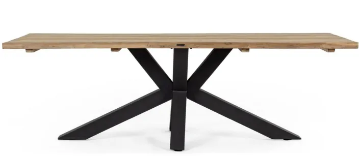 Bizzotto Tavoli>TAVOLO IN TEAK RICICLATO NERO PM02 - RAMSEY
