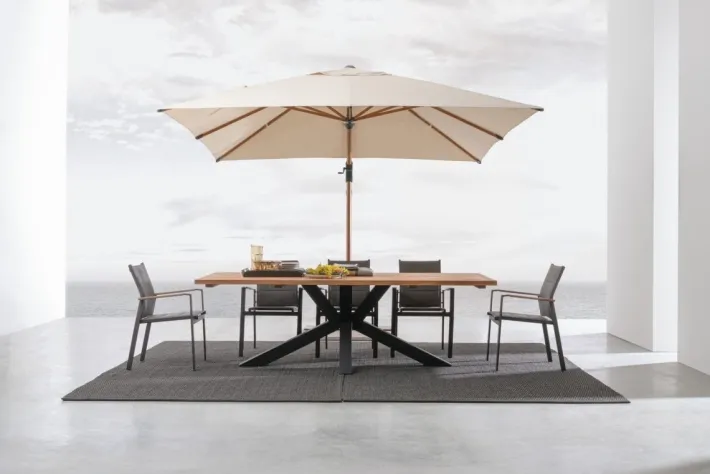 Bizzotto Tavoli>TAVOLO IN TEAK RICICLATO NERO PM02 - RAMSEY