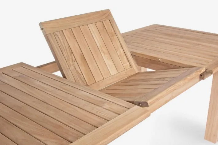 Bizzotto Tavoli>TAVOLO IN TEAK 180/240X100 - MARYLAND