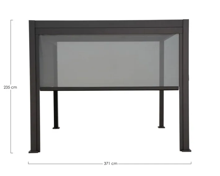 Bizzotto Pergole E Gazebo>TENDA RULLO PERGOLA OCEAN LATO 4M ANTR