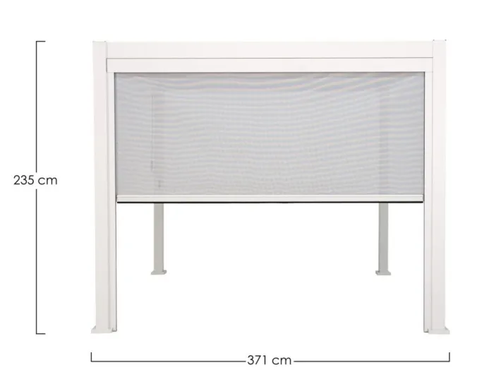 Bizzotto Pergole E Gazebo>TENDA RULLO PERGOLA OCEAN LATO 4M BIANCO