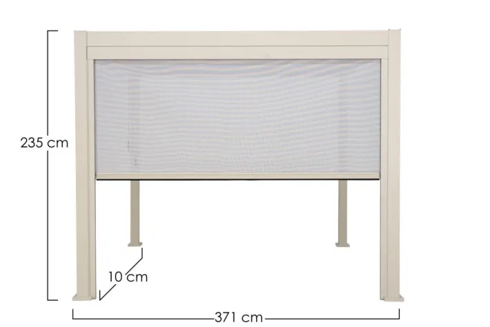 Bizzotto Pergole E Gazebo>TENDA RULLO PERGOLA OCEAN LATO 4M SETA