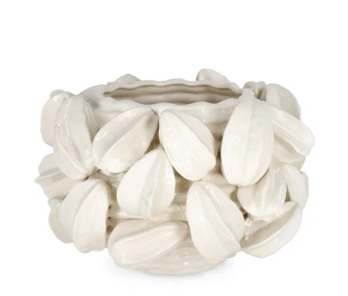 Bizzotto Vasi>VASO CARAMBOLA BIANCO H23