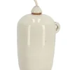 Bizzotto Oggettistica>VASO CON STOPPINO ESMA BEIGE H18,5