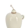 Bizzotto Oggettistica>VASO CON STOPPINO ESMA BEIGE H11,5