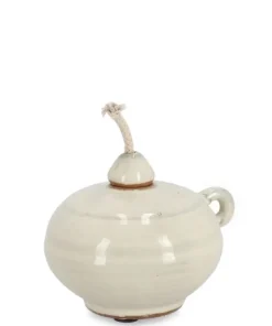 Bizzotto Oggettistica>VASO CON STOPPINO ESMA BEIGE H9