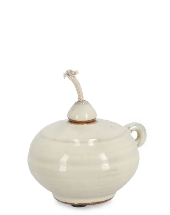 Bizzotto Oggettistica>VASO CON STOPPINO ESMA BEIGE H9
