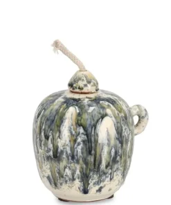 Bizzotto Oggettistica>VASO CON STOPPINO ESMA MEL VER BLU H11,5