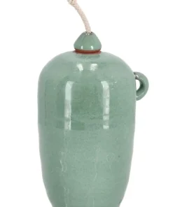 Bizzotto Oggettistica>VASO CON STOPPINO ESMA VERDE H18,5