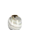 Bizzotto Coprivasi>VASO MARSHA TO BIANCO GRIGIO ORO H17